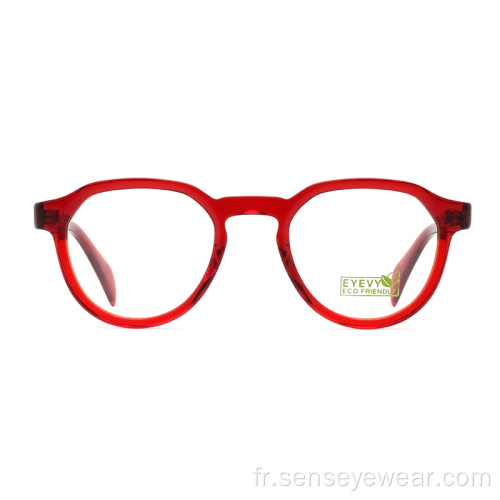 Logo personnalisé Vintage Femmes Femmes Lunettes de cadre optique